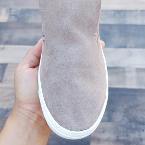 DV By Dolce Vida Roselyn Suede High Top Sneakers Chukka style pull on sz 8 women - Picture 9 of 15